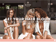 Tablet Screenshot of bloomhair.com